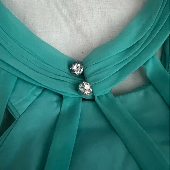 Azazie Aqua Bridesmaid Dress Size C - Custome - Picture 10 of 14